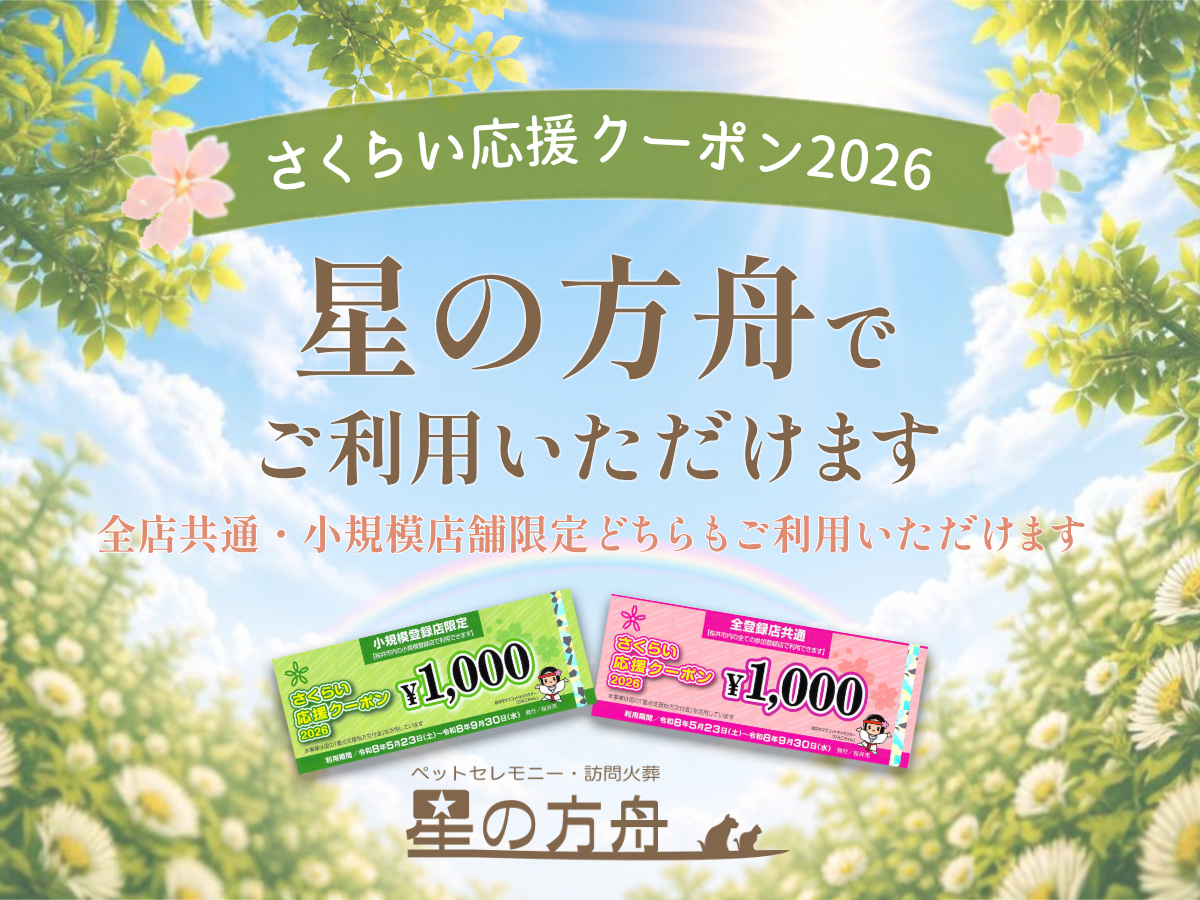 星の方舟でさくらい応援クーポン2026がご利用いただけます